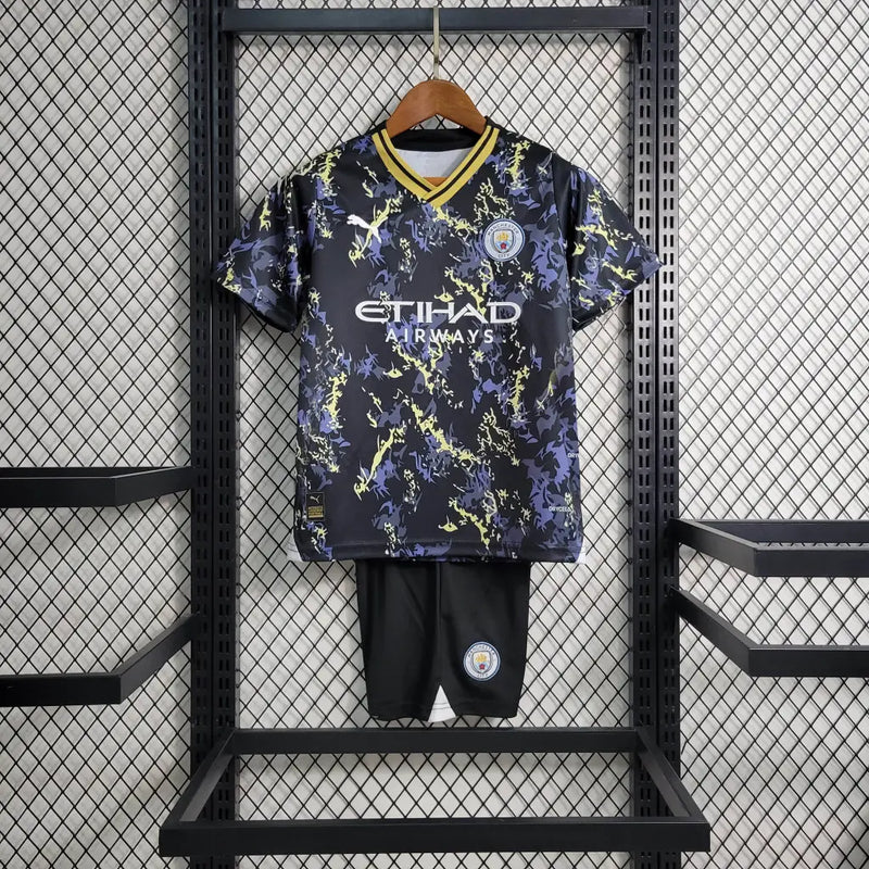 KIT Infantil Manchester City 2023/24 Ed. Especial Camuflado