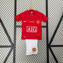 KIT Infantil Retrô Manchester United 2007/08 Casa