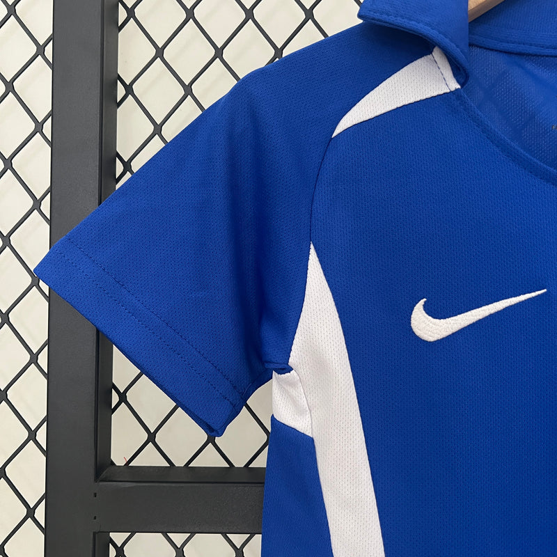 KIT Infantil Retrô da Seleção Brasileira 2002 Fora