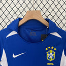 KIT Infantil Retrô da Seleção Brasileira 2002 Fora