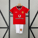 KIT Infantil Retrô Manchester United 2000/01 Casa