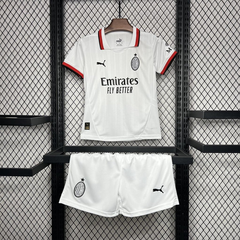 KIT Infantil AC Milan 2024/25 Fora