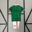 KIT Infantil Retrô da Seleção Mexicana 1999 Casa