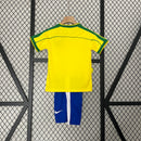 KIT Infantil Retrô da Seleção Brasileira 2002 Casa